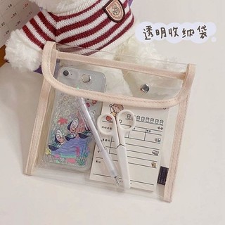 Túi nhựa đựng dụng cụ học tập, làm việc cầm tay (tặng stickers)