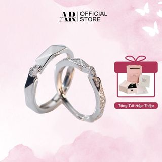 Nhẫn cặp nam nữ nhẫn đôi bạc 925 Cindera-Aura Silver-ND15