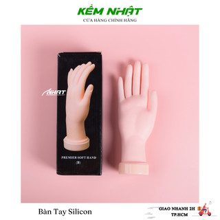 Bàn Tay Giả Silicon Tập Làm Nail - loại khớp dẻo linh hoạt