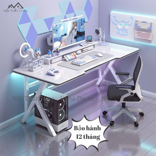 Bàn Làm Việc, Bàn Gaming, Bàn Học Tập, Bàn Để Máy Tính Đa Năng  Chân Sắt Chữ K Dày Dặn, Chắc Chăn - Nội Thất Luna