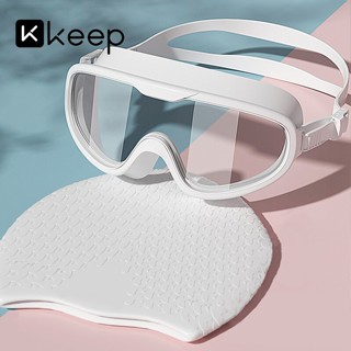  Kính bơi Keep gọng lớn silicon mềm mại chống sương mù không thấm nước độ nét cao 