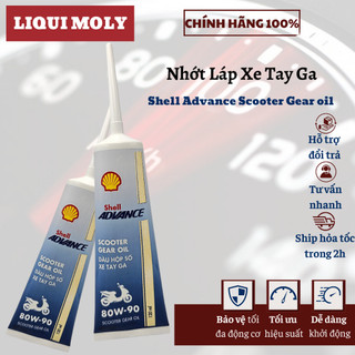 Nhớt hộp số xe tay ga shell thailand advance scooter gear 80w90 120ml