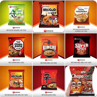 Combo 5 gói Mỳ Hàn Quốc nhiều loại