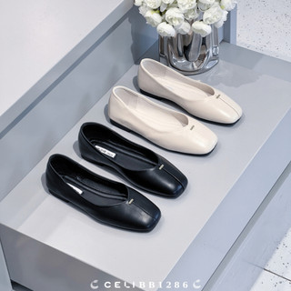 Giày búp bê nữ celi shoes bệt da trơn bb1286