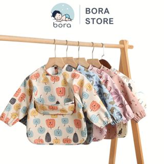  Áo yếm ăn dặm cho bé cao cấp PU siêu mềm chống thấm 