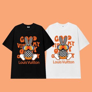 Áo Thun Nữ, Áo Phông Unisex 100% thỏ vui tươi Chất Cotton Thoáng Mát  Cho Nam Nữ ta tb1079