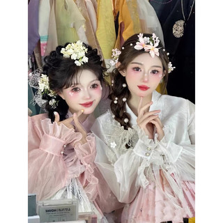 Cài tóc Hanbok hoa lụa phong cách nhẹ nhàng Hàn Quốc