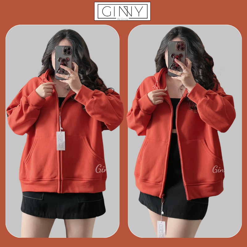 Áo Khoác Thun CC Nữ Hoddie Zip Khóa Kéo Form Rộng Mira CC TL013| Chống Nắng Thoáng Mát Hottrend | Basic Dành Cho Nam Nữ