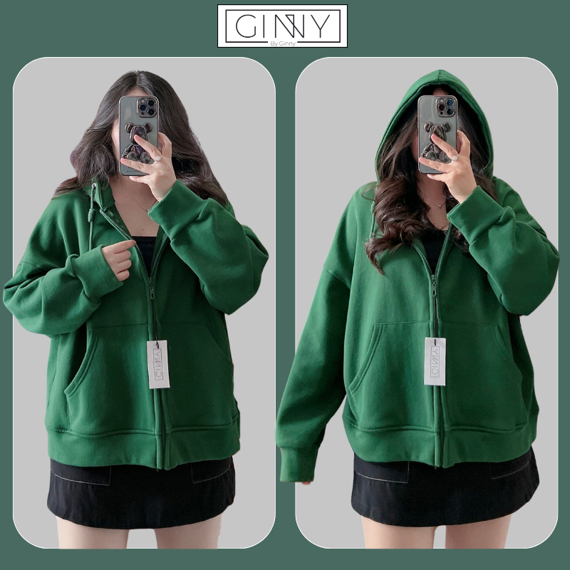 Áo Khoác Thun CC Nữ Hoddie Zip Khóa Kéo Form Rộng Mira CC TL013| Chống Nắng Thoáng Mát Hottrend | Basic Dành Cho Nam Nữ
