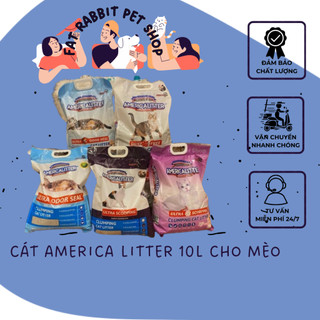 cát america litter 10l cho mèo🐶 🐶fat rabbit🐱freeship🐱hỏa tốc nội thành