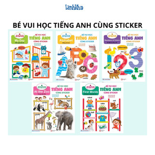 Sách bé vui học tiếng anh cùng sticker - tân việt