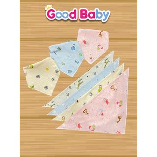 Yếm tam giác nhiều hoạ tiết cho bé/ Yếm dãi/ Yếm ăn dặm/ Khăn tam giác - Good Baby
