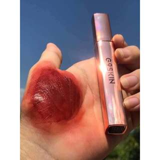 Son kem g9 skin 04 đỏ gạch ,son kem lì g9skin first v-fit velvet tint
