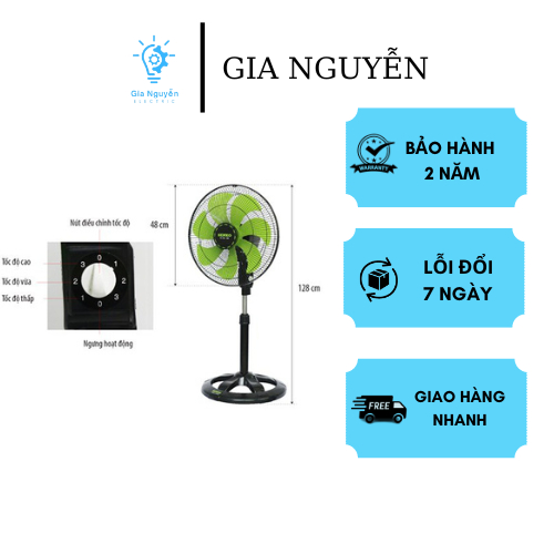 Quạt lửng thân sắt 7 cánh Senko LTS1636