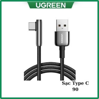 Cáp sạc type c to usb 2.0 góc 90 dài 1m ugreen 70413 50942
