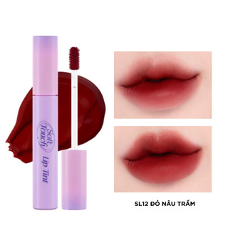 Son merzy sl12 đỏ nâu trầm , son kem siêu lì, siêu mịn môi merzy soft touch lip tint 3g