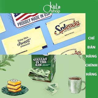 Đường ăn kiêng Splenda & đường cỏ ngọt Stevia (COMBO 200 gói)