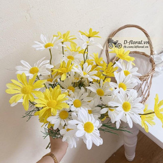 /CÓ SẴN/ Cành hoa cúc hoạ mi vải- hoa trang trí nhà cửa, decor chụp hình, cành hoa trang trí