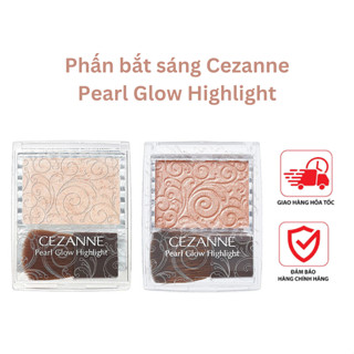  Phấn bắt sáng Cezanne Pearl Glow Highlight Nhật Bản Căng Bóng Tự Nhiên Mỏng Nhẹ 