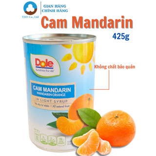 Cam tươi Mandarin đóng lon thương hiệu Dole 425g