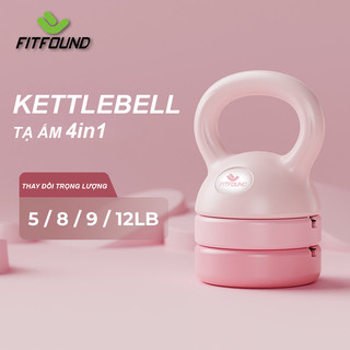 KETTLEBEL-12LB~5.4KG- Tạ Bình Vôi,Tạ Ấm,Tạ Quai Xách, Tạ Chuông  4 Trong 1 Có Thể Thay Đổi Trọng Lượng Tập Gym Tập Mông