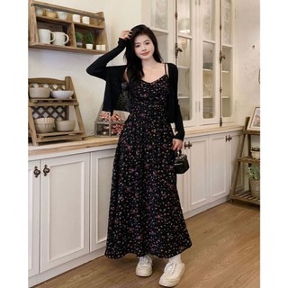 Váy 2 dây maxi nhúm ngực