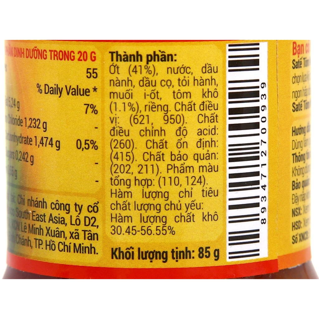 Sa tế tôm ngon Thuận Phát hũ 85g [HN giao hoả tốc] - Ảnh 4