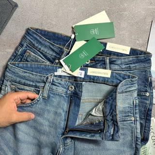 Jean l.coste xanh wash dáng slim 4814