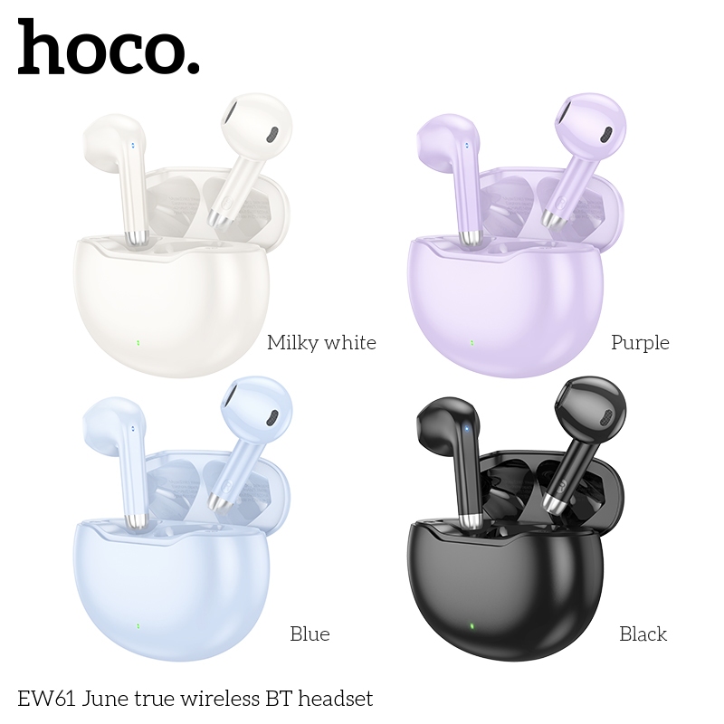 Tai nghe bluetooth Hoco EW61, Tai nghe nhét tai không dây có mic đàm thoại, nghe nhạc 7H, âm thanh nổi, Bluetooth 5.3 | BigBuy360 - bigbuy360.vn