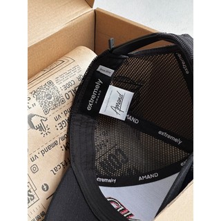 Mũ Amand Alpha Red Trucker Hat - Black M005