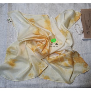 Khăn quàng cổ lụa tơ tằm vuông loang loại dầy