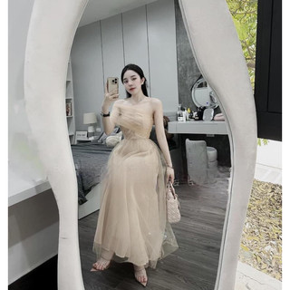váy voan lệch vai