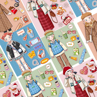 Sticker hình dán Angry Girl mẫu dễ thương giao hình ngẫu nhiên