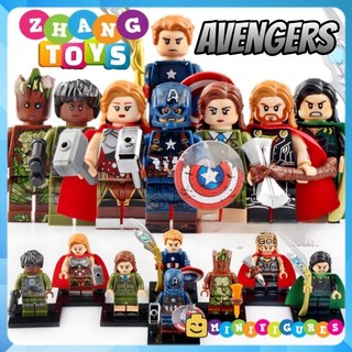 Đồ chơi Xếp hình Thor gồm Jane Foster Groot - Captain America - Peggy Carter Loki Monica Rambeau Minifigures Xinh X0273