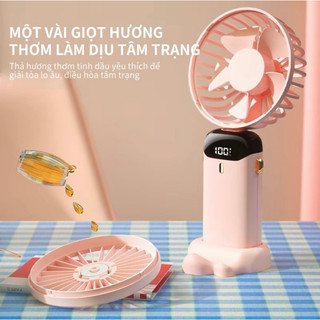 Quạt mini cầm tay tích điện 3 tốc độ gió