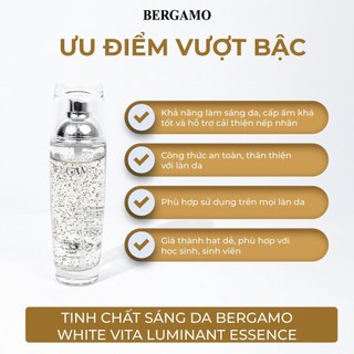 Tinh chất dưỡng da Bergamo Briliant - White Vita Luminant Essence Serum dưỡng sáng cấp ẩm da 110ml