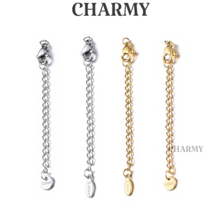 Dây xích nối dài có móc khóa T121 Thép titan không gỉ (dây tăng đơ điều chỉnh kích cỡ lắc tay, dây chuyền) - Charmy