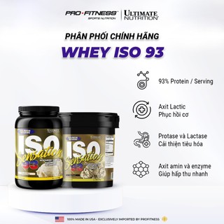 Whey Protein tăng cơ giảm mỡ Iso Sensation 93 Ultimate Nutrition - Whey Isolate tăng trưởng cơ nạc giảm mỡ