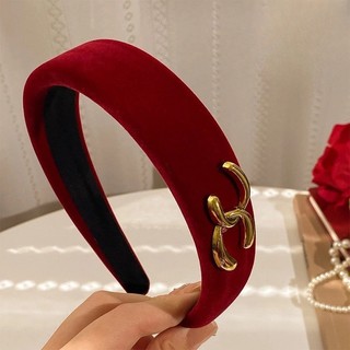 [Choice] Bờm Tóc Nhung Đỏ CL138 Thời Trang Cao Cấp, Màu Đỏ