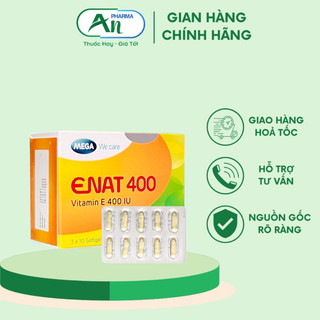 VITAMIN ENAT 400IU HỖ TRỢ CHỐNG OXY HOÁ - Hộp 30 viên