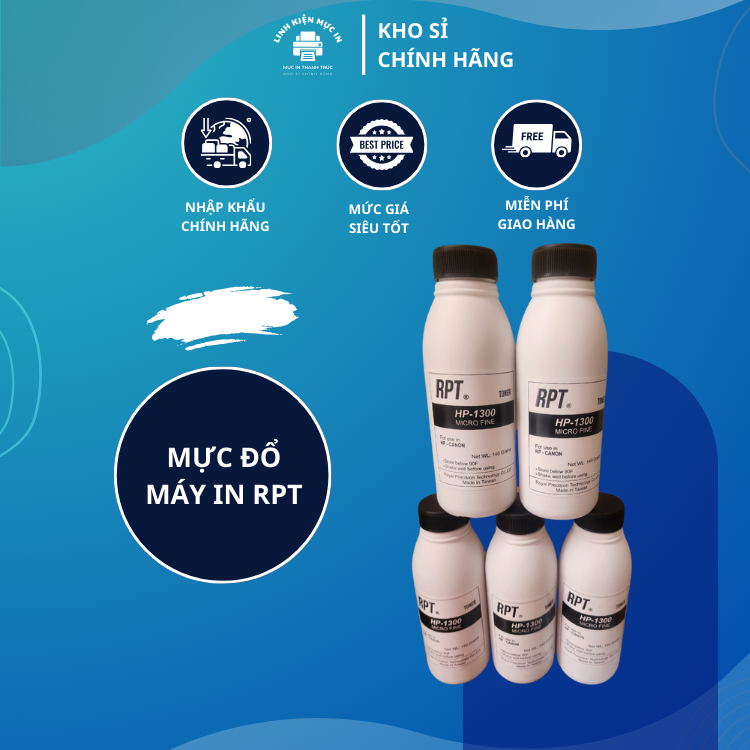 MỰC RPT cho máy in canon hp bản in nét  đậm rõ nét ít mực thải