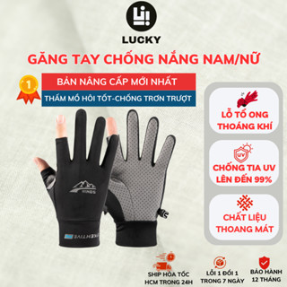  Găng Tay Chống Nắng Nam Nữ HOKU Chống Tia UV Bằng Lụa Lạnh Thoáng Khí Chống Trơn Trượt GTC03 