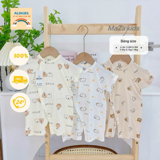 Body đùi body cộc Maza bé trai bé gái sơ sinh từ 0-9 tháng chất liệu petit mềm mịn thoáng mát thấm hút mồ hôi