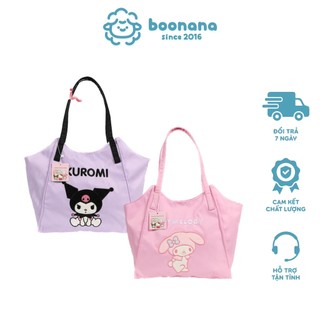Túi xách Kuromi Melody Cinnamon cho mẹ và bé, túi xách đi biển đi chơi Boonana