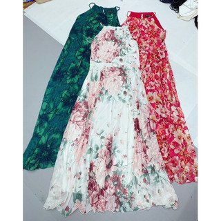 Đầm thun lưới maxi vnxk
