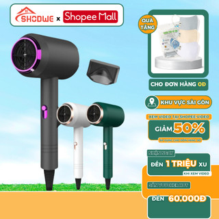 Máy Sấy Tóc SHODWE 2 Chiều Nóng Lạnh Công Suất 2300W, 3 Chế Độ Sấy Chăm Sóc Tóc Tặng Kèm Mỏ Vịt, Bảo Hành 12 Tháng
