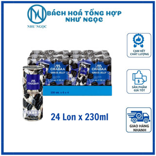Thùng 24 Lon - Nước Sương Sáo Đen ChaBaa Thái Lan Lon 230ml - Bách Hóa Tổng Hợp Như Ngọc