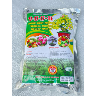 Phân npk 17-17-17+te gói 1kg