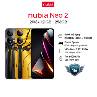  Điện thoại Gaming Nubia Neo 2 |20(8+12)GB/256GB | 6.72'' 120Hz| Trigger Kép| Sạc nhanh 33W