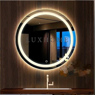 Gương Đèn LED Tròn D50cm, 60cm, 40cm LUXHOME. Gương có đèn LED dùng cho bàn trang điểm, nhà tắm